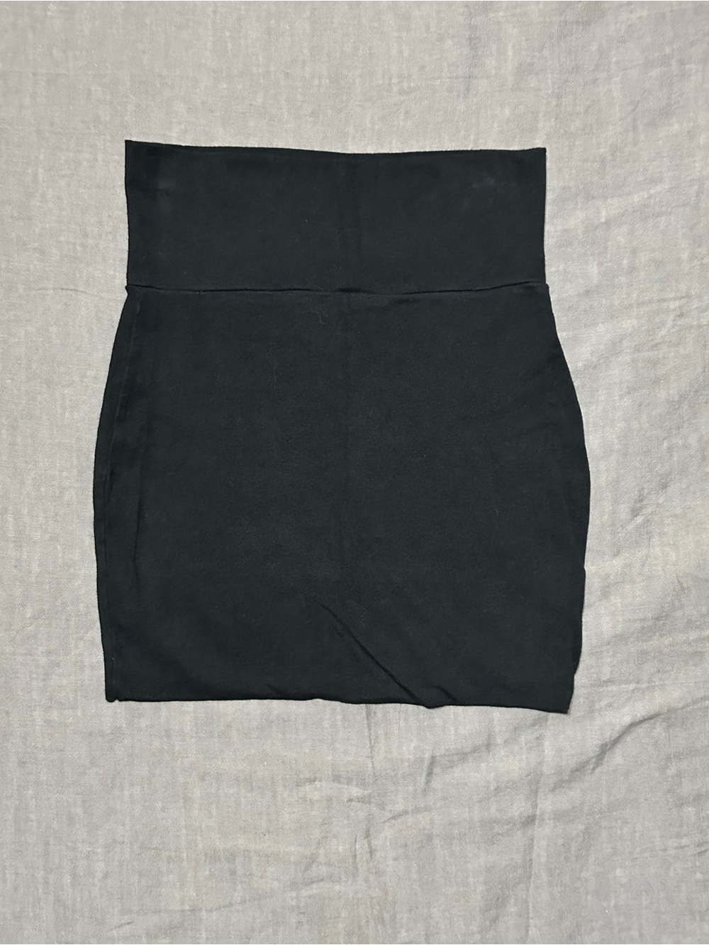 Lily White Black High-Waist Mini Skirt